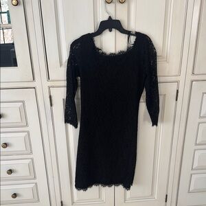 Elegant Black Lace Dress